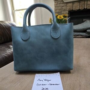 Aqua Raindrop, large, with zipper, never used